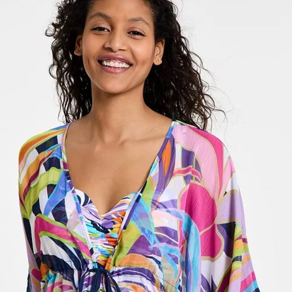 NWT Bleu Rod Beattie Women’s Living Color Swim Cover up Small - Picture 4 of 5